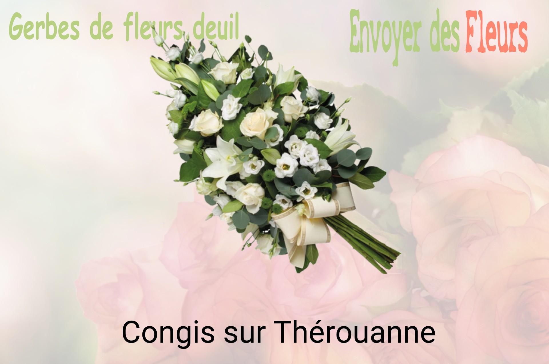 Gerbe de fleurs de deuil livrée à Congis-sur-Thérouanne